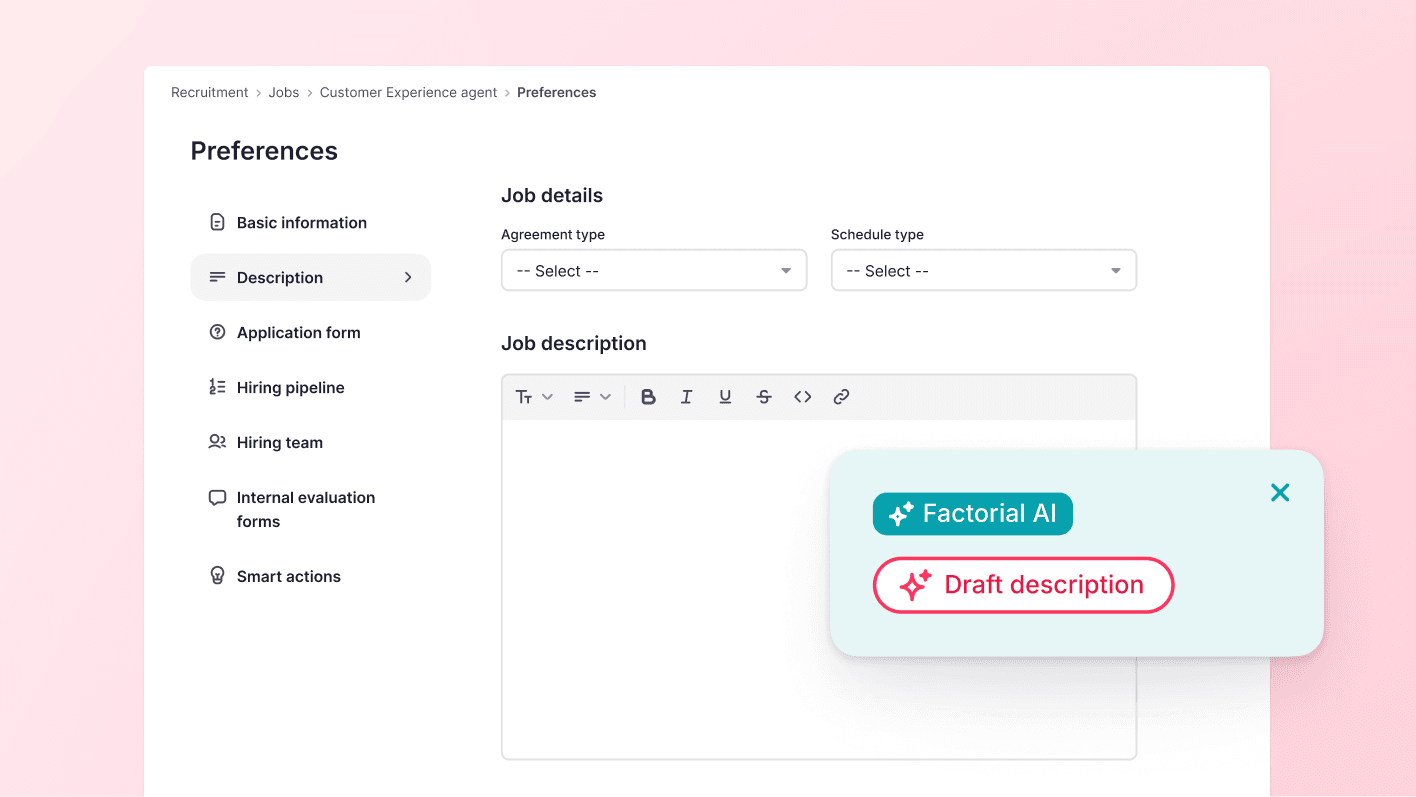 Improve job openings with new settings