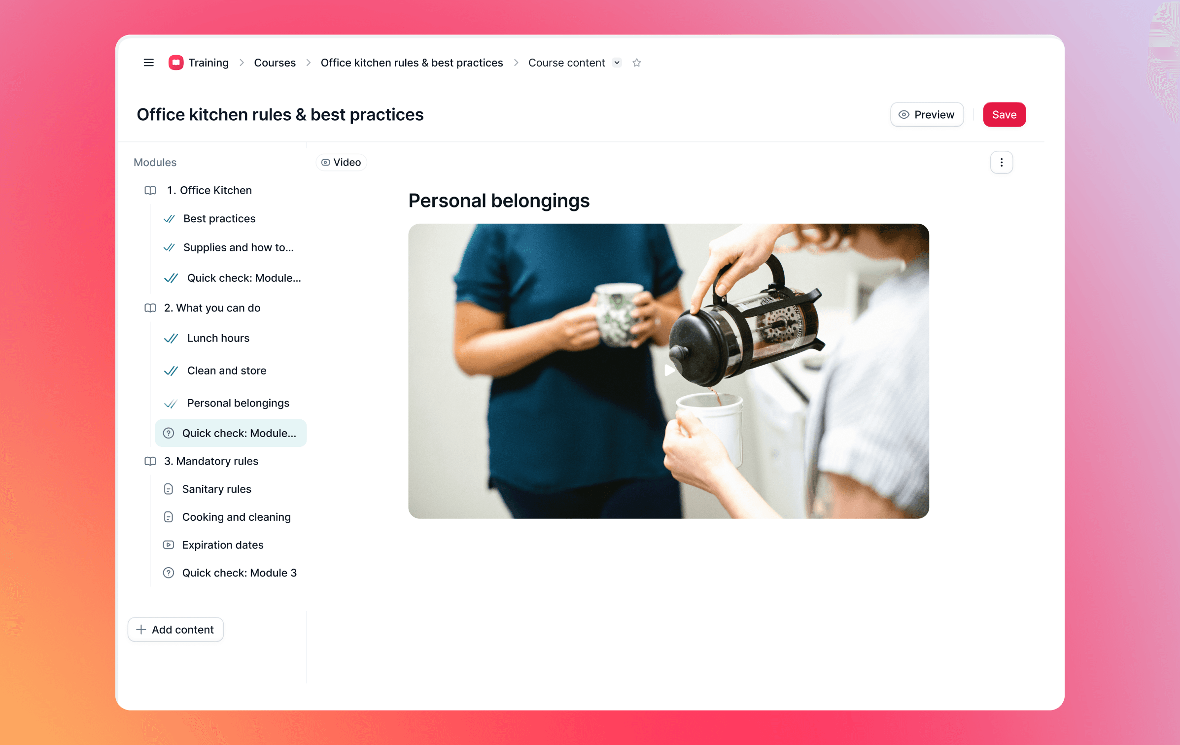 Co-create courses with One in LMS